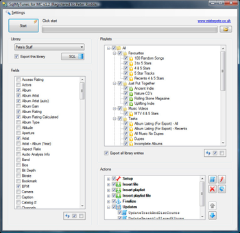 SqlMyTunes for MC screenshot