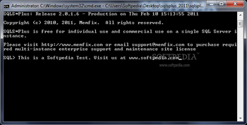 SQLS*Plus for SQL Server screenshot