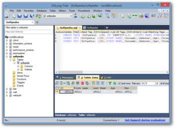 SQLyog screenshot