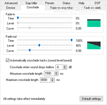 SqrSoft Advanced Crossfading Output screenshot 3