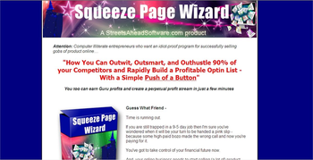 Squeeze Page Wizard Software screenshot 2