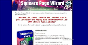 Squeeze Page Wizard Software screenshot 3