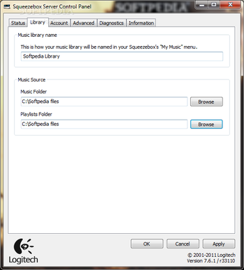 Squeezebox Server screenshot 2