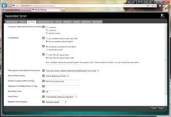 Squeezebox Server screenshot 7