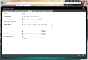 Squeezebox Server screenshot 8