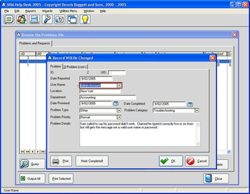 SRM Help Desk 2005 screenshot 2
