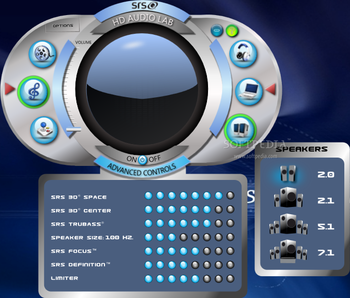 SRS HD Audio Lab (formerly SRS Audio Sandbox) screenshot