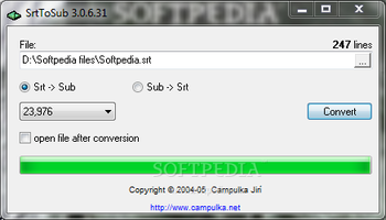 SrtToSub screenshot