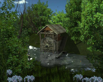 SS Water Mill - Animated Desktop Screensaver screenshot