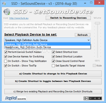 SSD - SetSoundDevice screenshot 2