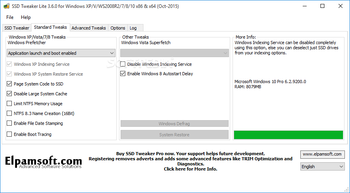 SSD Tweaker screenshot