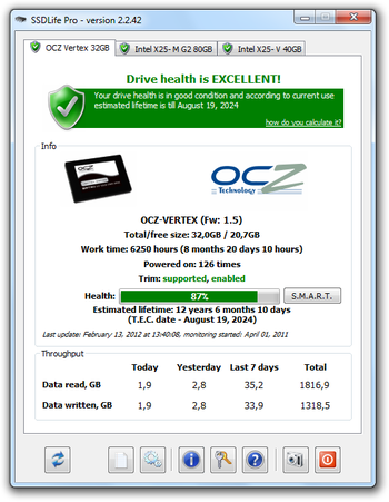 SSDLife Free Portable screenshot