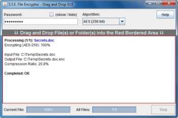 S.S.E. File Encryptor for PC screenshot