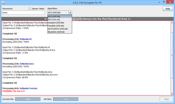 S.S.E. File Encryptor screenshot 2