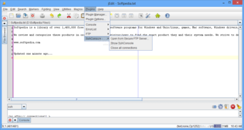 SshConsole for jEdit screenshot