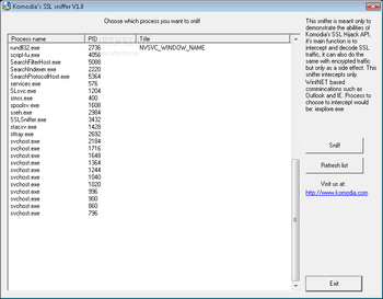 SSL Sniffer screenshot