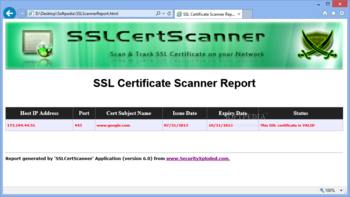 SSLCertScanner Portable screenshot 3