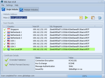 SSLEye screenshot