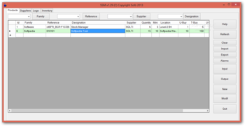 SSM (Simple Stock Manager) screenshot