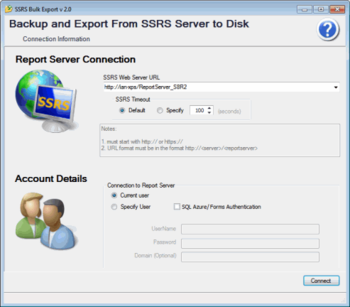 SSRS Export screenshot 3