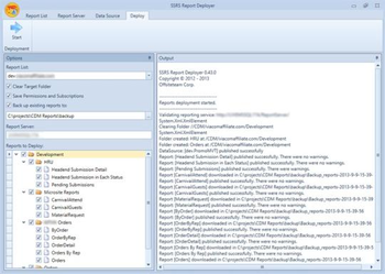 SSRS Report Deployer screenshot 2