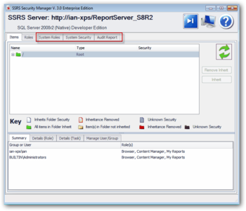 SSRS Security Manager screenshot 3