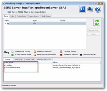 SSRS Security Manager screenshot 5