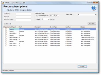 SSRS Subscription Manager screenshot 4