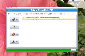 SSuite CleverNote PIM Portable screenshot 3