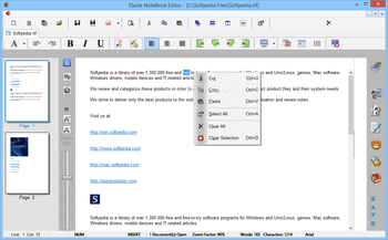 SSuite NoteBook Editor screenshot