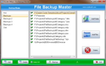 SSuite Office - Backup Master screenshot