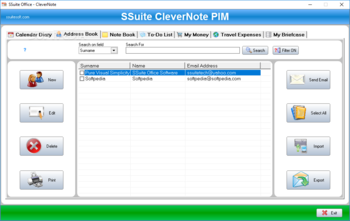 SSuite Office - CleverNote PIM Portable screenshot 2