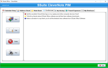 SSuite Office - CleverNote PIM Portable screenshot 4