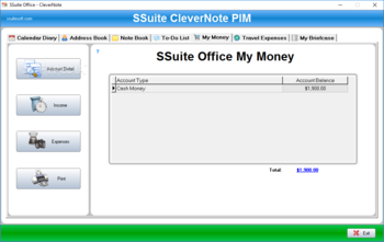 SSuite Office - CleverNote PIM Portable screenshot 5