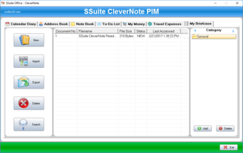 SSuite Office - CleverNote PIM Portable screenshot 7
