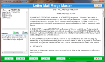 SSuite Office - Mail Merge Master screenshot