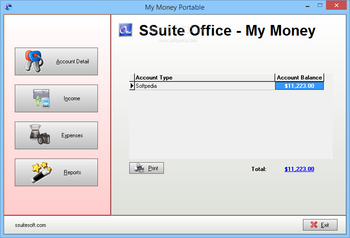 SSuite Office - My Money - Portable screenshot