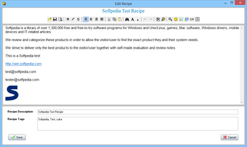 SSuite Office - Recipe Organiser screenshot 2