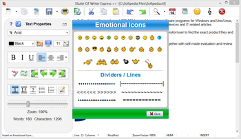 SSuite QT Writer Express screenshot 4