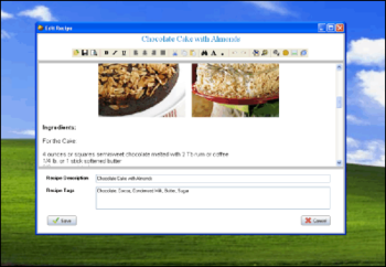 SSuite Recipe Organizer screenshot