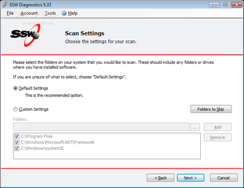 SSW Diagnostics screenshot 4