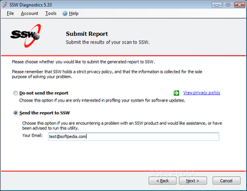 SSW Diagnostics screenshot 5