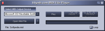 SSynth.com MIDI File Player screenshot