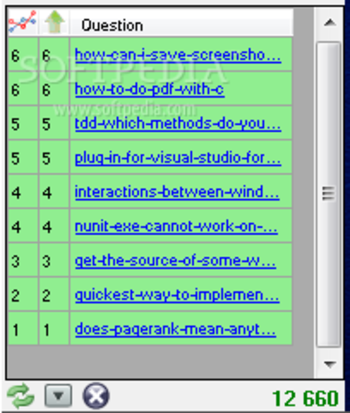 Stack Over Flow Reputation Tracker screenshot