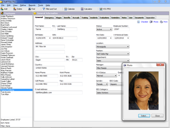 Staff Files screenshot