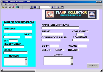 Stamp Collector Professional screenshot