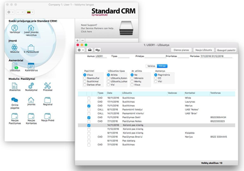 Standard CRM screenshot