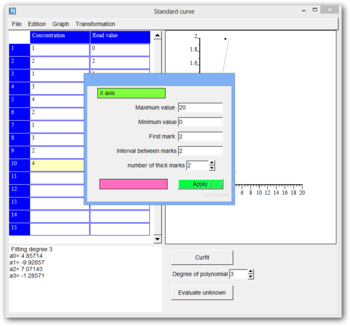 Standard Curve screenshot 2