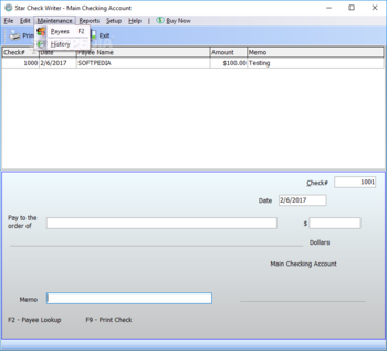 Star Check Writer screenshot 4