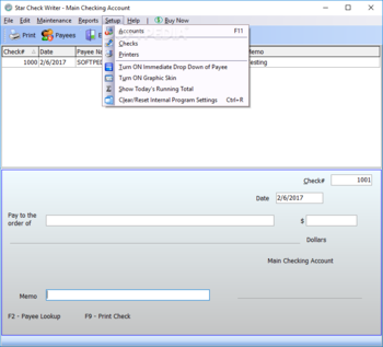 Star Check Writer screenshot 6